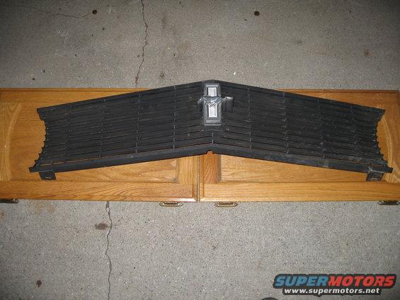1969 Ford Mustang grille with running horse emblem