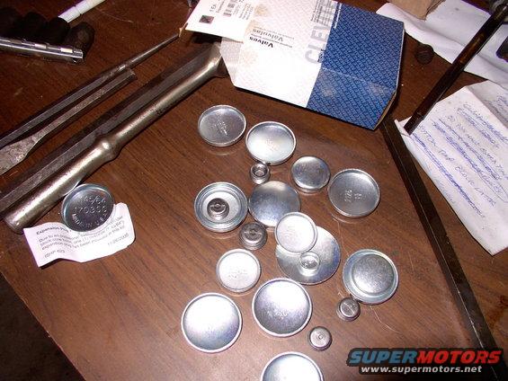 Clevite No. 219 9420, for Seven dollars at Rock Auto, gets you all the plugs a small block Mopar needs. No chasing around, ready to install(block AND heads). They even throw in one slightly oversized plug in case some GM trained monkey botched an install on your Mopar block.