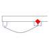 1996 Ford Bronco - Diagram of a vehicle part, possibly a bracket or mount, with a red diamond indicator.
