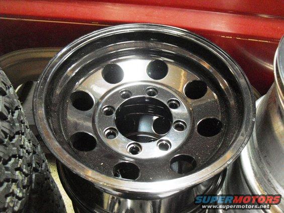 Chrome wheel rim with multiple lug nut holes