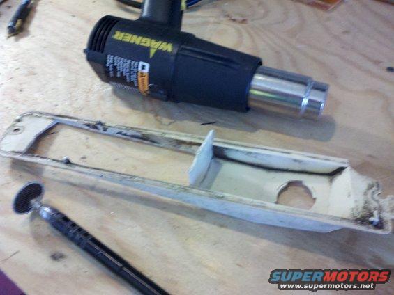 Bent the flange so I could use it to seal up the blinker compartment.