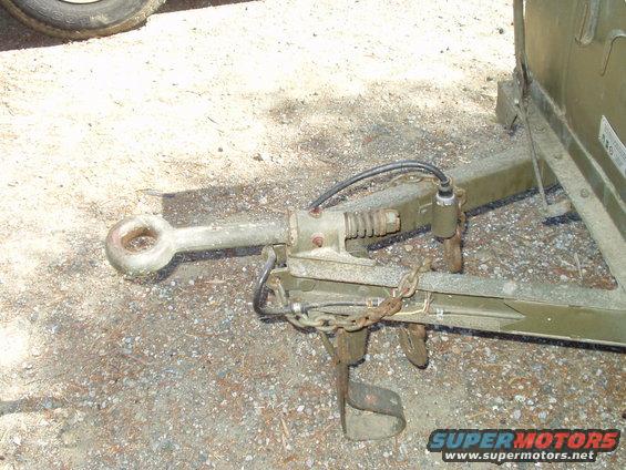 Trailer hitch coupler with safety chains and electrical connector