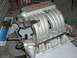 1996 Ford Bronco - Close-up of an Edelbrock intake manifold, likely for a performance engine build.