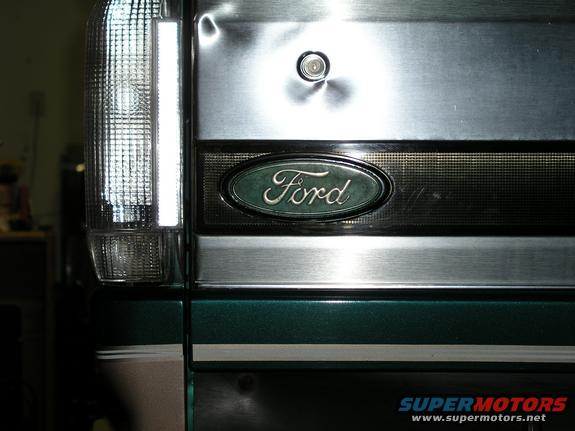 1996 Ford Bronco rear with Ford emblem and vertical taillight