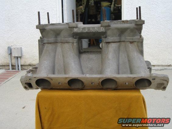 Weiand intake manifold with part number visible