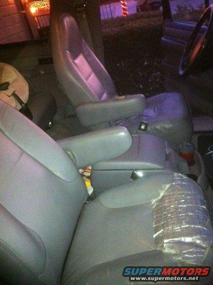 Gray interior with bucket seats and center console