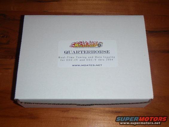 White box with "QUARTERHORSE" label and "WWW.MOATES.NET"