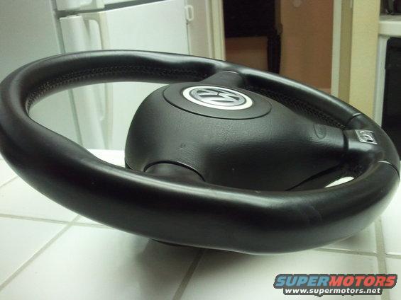 Volkswagen steering wheel with logo on the hub