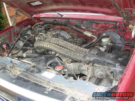 93xltrgy04.jpg I found this on CraigsList not even 10 miles from my house; it has a 5.8L with a SEVERE bottom-end knock, shorty headers, and possibly some kind of improved heads (maybe GT40Ps).  I don't really care - I'm only after the body, frame, & steering column.  I might reuse most of the wiring harness, but the rest of the salvageable stuff is going into the junkpile.