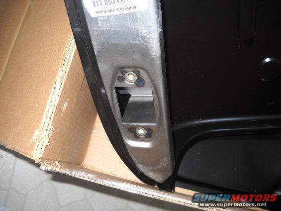 54-build--1252011-002.jpg 12-5-2011: 

I wasn't sure my plan for using the front door post with the hinge pockets, from the spare cab, on the opposite sides in the back would work. I was concerned the contours of the front and rear would be different enough to cause a problem. But I checked it out with the new parts and it looks like it's going to work out great. There are just a couple minor adjustments needed and it should be good to go. 
