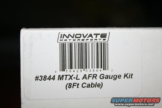 Innovate Motorsports MTX-L AFR Gauge Kit box with barcode