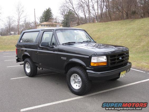 Black 1996 Ford Bronco parked in a lot