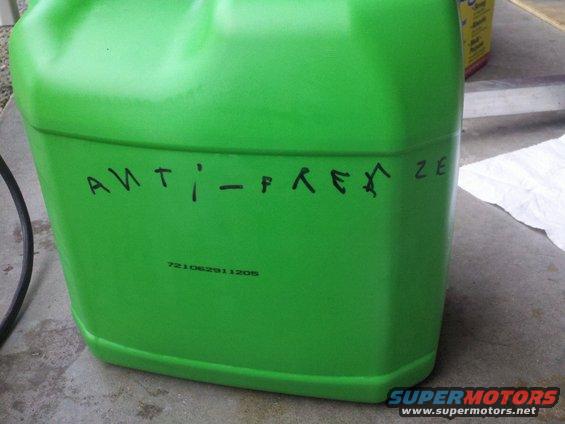20120115_110559_618.jpg One of my helpers labeled the anti-freeze for me....