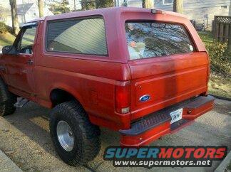 painted over rear panel replacements and tailgate repairs