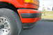 1995 Ford Bronco - The front spoiler is wire tighted...