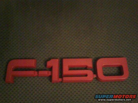 Red F-150 emblem
