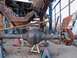1987 Ford Ranger - Vehicle axle assembly and frame components are shown disassembled and supported by jack stands.