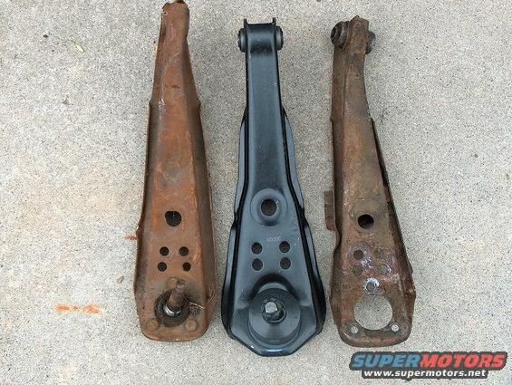 lca.jpg The outer are the lower control arms that came with my Ranchero. The middle one is new and now on the car.