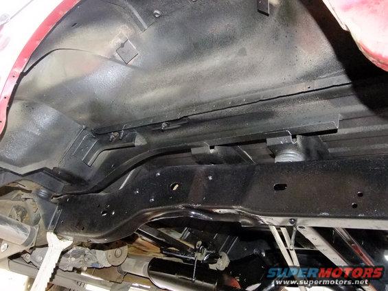 1995 Ford Bronco rear chassis and suspension components after detailing