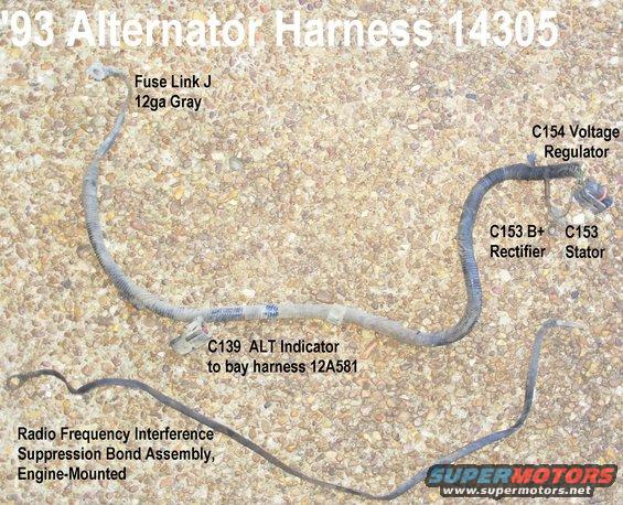 harness93xltalt.jpg Alternator Harness from '93 Bronco XLT (stock)

See also:
[url=https://www.fordparts.com/FileUploads/CMSFiles/18376%20Pigtail%20Book%202016.pdf]MotorCraft 2016 Wiring Pigtail Guide[/url]