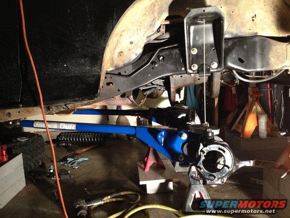 055.jpg plumb bob the front end. make sure truck is level!