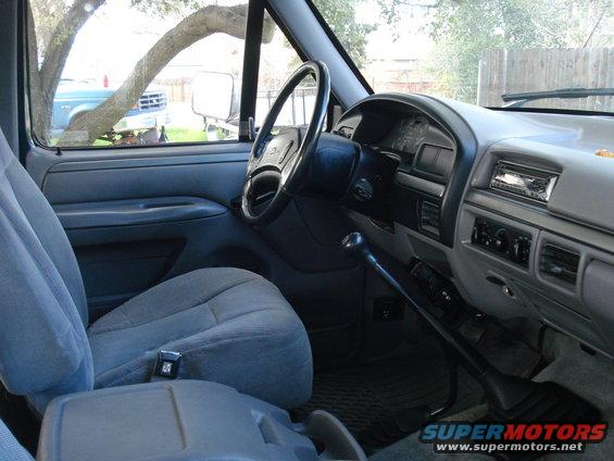 Interior of 1994 Ford F-250 showing dashboard and seats