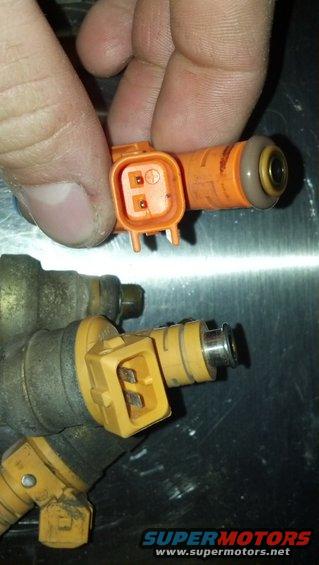 99 explorer injector on  top
Stock 92 on bottom
