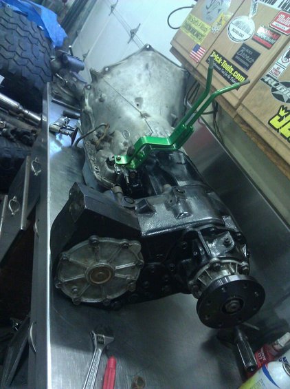 Transmission and transfer case with green shifter levers