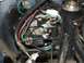 2008 Yamaha Zuma - This image shows the intricate electrical system of a motorcycle, including various wires, a relay, and connectors.