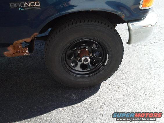 Front passenger side tire. 