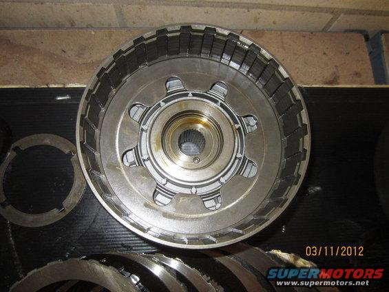 Transmission clutch pack with friction discs and steel plates