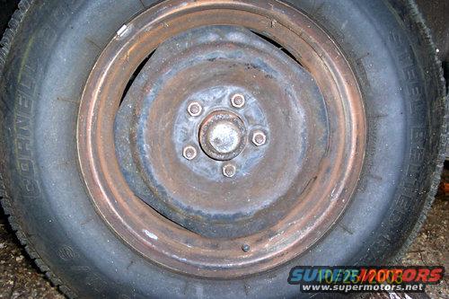 Front wheel before