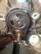 1992 Ford Bronco - Close-up view of engine timing chain and gears, possibly during a rebuild.