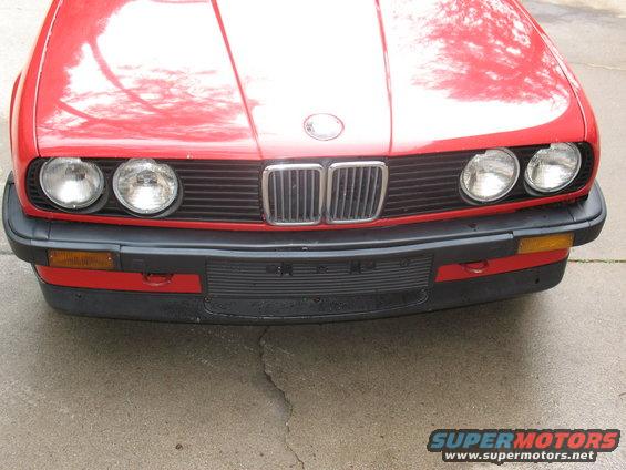 my poorly mishapen bumper and unfortunately bare euro plate holder