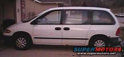 White 1997 Plymouth Voyager parked outside
