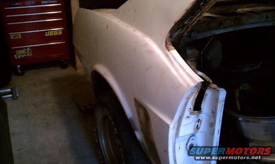 Passenger side quarter panel