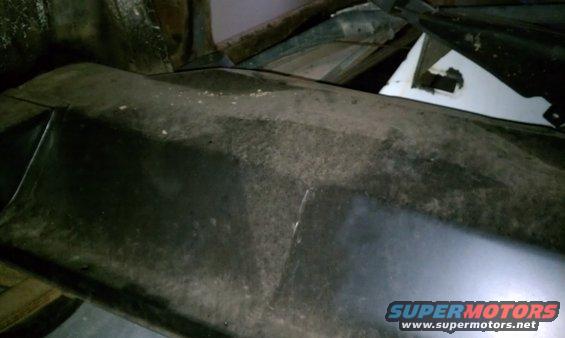 Trunk floor pan, this is the hump that goes over the axle and down to the floor pans,  brand new and welded in