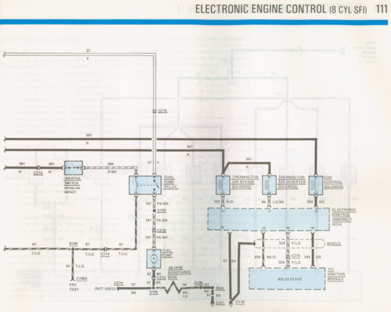 Electrical wiring diagram with blue and black lines on a white background