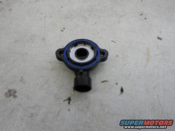 Throttle position sensor with blue and silver accents