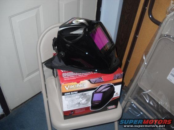 54-build--442012-004.jpg 4-4-2012:  And I also ordered something I've been needing for quite a while. I got a nice Lincoln Viking 3550 welding helmet with a couple magnifying cheater lenses. The quality is much better then my old cheapo northern tool one!   I'm hoping my welding skills might improve if I can actually see what I'm doing! 