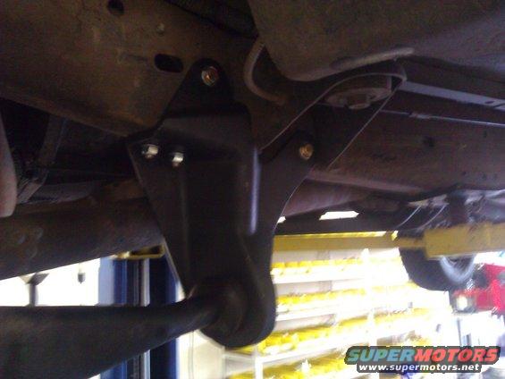Underbody suspension bracket with bolts