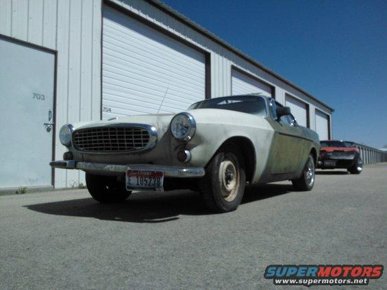 1969 Volvo P1800 with two-tone paint and a license plate