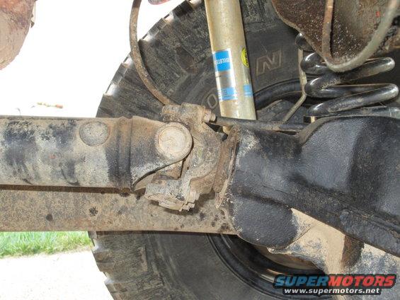 1992 Ford Bronco driveshaft and Bilstein shock absorber