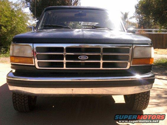 Bumper hangs a little low on the right.