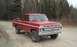 1978 Ford F-250 - This red pickup truck features a distinctive chrome grille and dual side stripes.