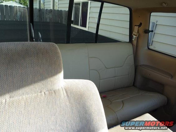 Leather rear seat