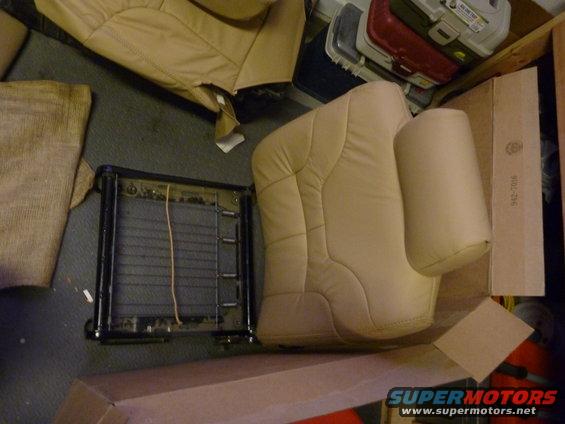 drivers seat foam (bottom) out being repaired