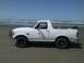 1992 Ford Bronco - On the beach.