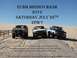 1979 Ford Bronco - Event flyer shows three SUVs on a sandy dune with event details and website.