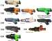 1967 Ford Mustang - A collection of fuel injectors for various Ford vehicles, including Mustangs, Explorers, and trucks.